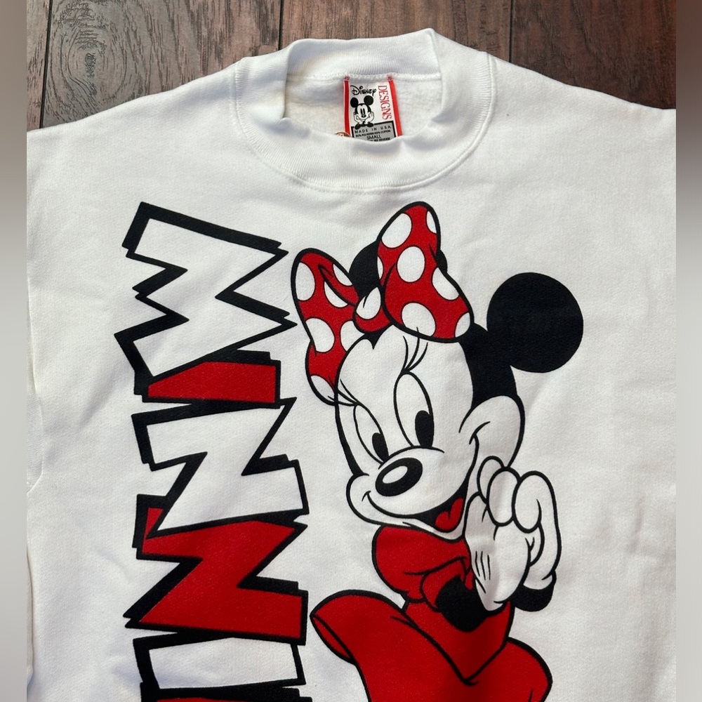 Minnie Mouse 70s 80s Disney Crewneck